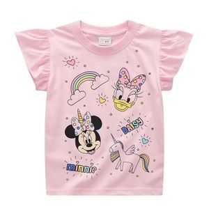 Disney Children's Cartoon Printed Cotton T-shirt Casual Long Sleeve T-shirt